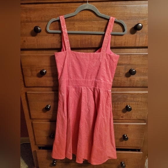 Blu Sage Orange Shiny Sleeveless Dress.  Size 4. - Picture 2 of 5